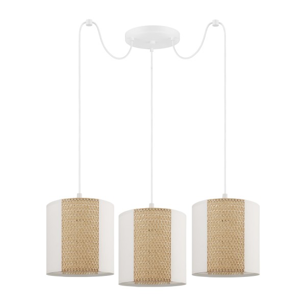 Lustra vintage Eglo ARNHEM 43403, E27 3X40W, Alb, Maro - 1