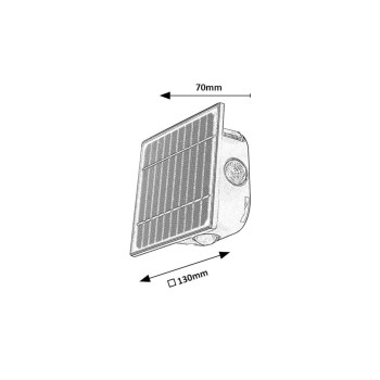 Lampa solara de perete Rabalux 77034 EMMEN cu senzor de lumina - 1