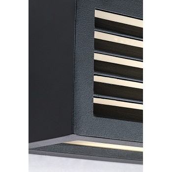 Aplica exterior Rabalux 77100 LUBLIN cu LED, 10W, negru - 1