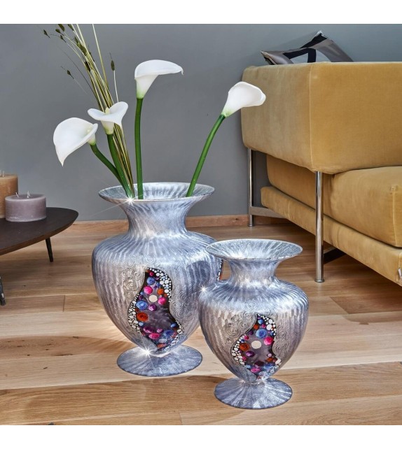 Vaza decorativa ANFORA HOME - Kolarz, Kiss Argintiu, 30/43 - 1