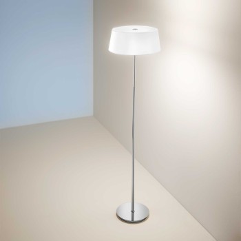 Lampa de podea IDEAL LUX HILTON PT2 075488, E14 2x28W, crom, alb
