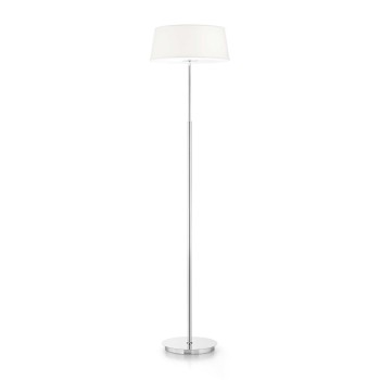 Lampa de podea IDEAL LUX HILTON PT2 075488, E14 2x28W, crom, alb