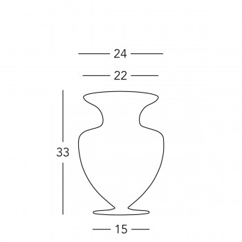 Vaza decorativa ANFORA HOME - Kolarz, Kiss Auriu, 24/33 - 1