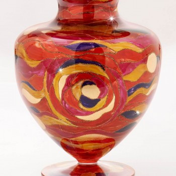 Vaza decorativa ANFORA HOME - Kolarz, Aqua Red, 30/43 - 1