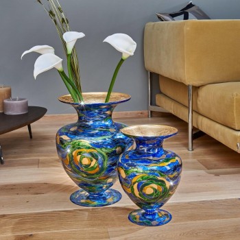Vaza decorativa ANFORA HOME - Kolarz, Aqua Blue, 30/43 - 1