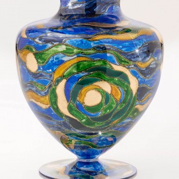 Vaza decorativa ANFORA HOME - Kolarz, Aqua Blue, 24/33 - 1