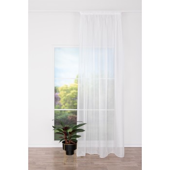 Material perdea Fantasia Mendola Fabrics, decor alb - 1