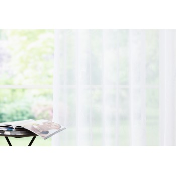 Material perdea Viso Mendola Fabrics, decor alb - 1