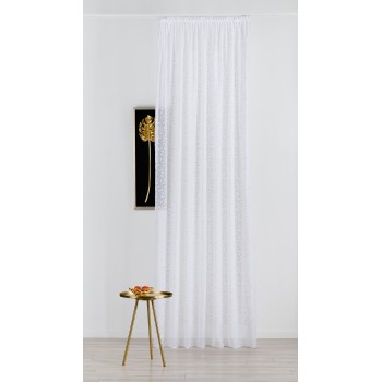 Material perdea Malena Mendola Fabrics, decor alb - 1
