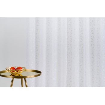 Material perdea Malena Mendola Fabrics, decor alb - 1