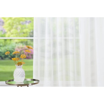 Material perdea Sanremo Mendola Fabrics, decor alb - 1
