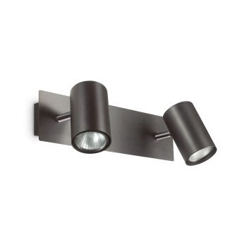 Aplica de perete IDEAL LUX SPOT AP2 156743, GU10 2X28W, negru