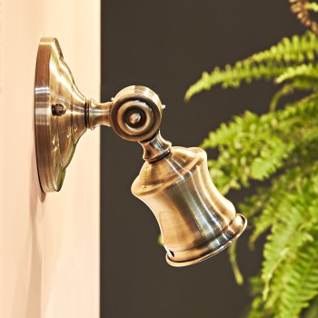 Aplica de perete IDEAL LUX BARBER AP1 159997, GU10 28W, alama antica