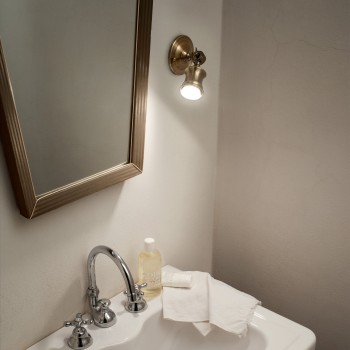 Aplica de perete IDEAL LUX BARBER AP1 159997, GU10 28W, alama antica