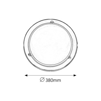 Plafoniera Rabalux 5143 Ufo E27 2x MAX 60W crom