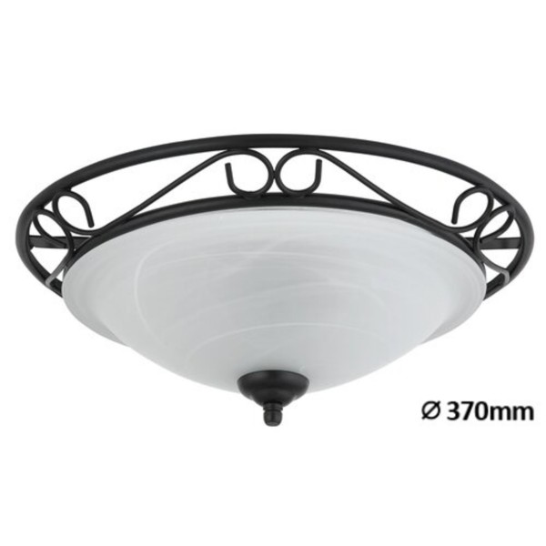 Plafoniera Rabalux 3722 Athen E27 2x MAX 60W negru