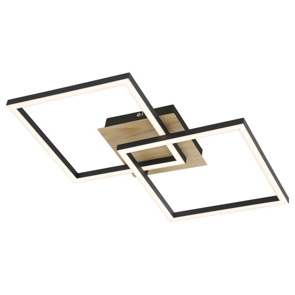Plafoniera LED Rabalux 6589 Ashton 1600lm 3000K negru mat