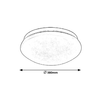 Plafoniera LED Rabalux 3938 Lucas 1800lm 4000K alb