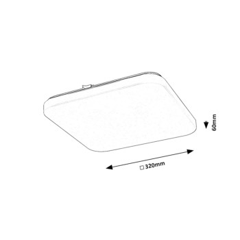 Plafoniera LED Rabalux 71108 Vendel 1350lm 3000K alb
