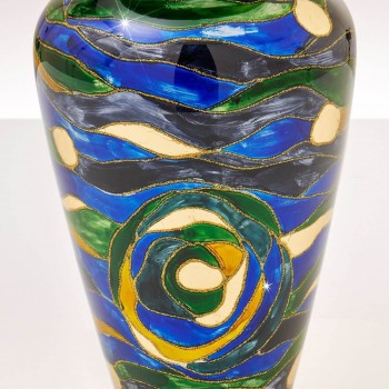 Vaza decorativa ANFORA HOME - Kolarz, Aqua Blue, 21/33 - 1