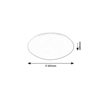 Plafoniera LED pentru baie Rabalux 71132 Lucas 830lm 4000K alb