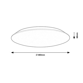 Plafoniera LED Rabalux 71125 Rorik 3930lm 4000K alb