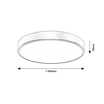 Plafoniera LED Rabalux 71038 Tesia 3760lm 3000-6000K auriu