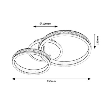 Plafoniera LED Rabalux 2229 Avalon 3150lm 4000K aluminiu slefuit