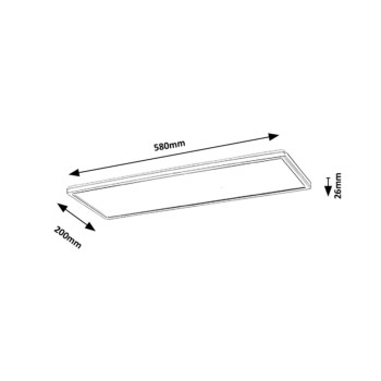 Plafoniera LED Rabalux 3278 Pavel 2200lm 4000K alb