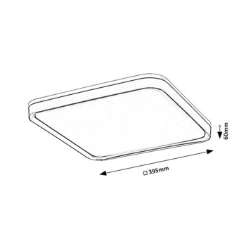 Plafoniera LED Rabalux 71029 Liatris 1450lm 3000K gri