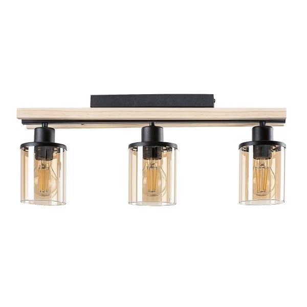 Plafoniera Rabalux 71083 Niylah E27 3x MAX 25W negru
