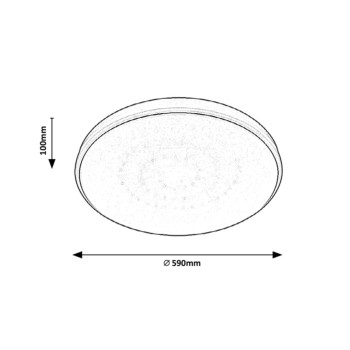 Plafoniera LED Rabalux 2117 Bruce 3300lm 3000-6000K alb