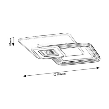 Plafoniera LED Rabalux 2937 Stregobor 2950lm 3000