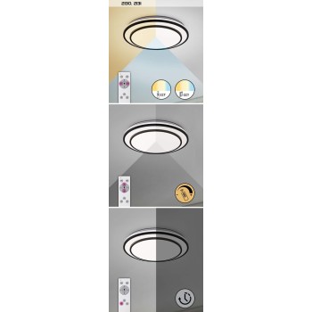 Plafoniera LED Rabalux 2130 Lupita 2700lm 3000-6500K negru
