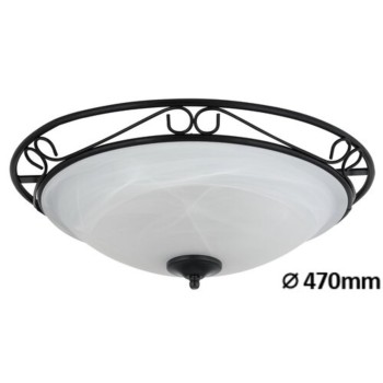 Plafoniera Rabalux 3723 Athen E27 3x MAX 60W negru