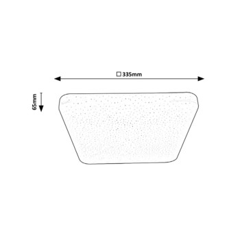 Plafoniera LED Rabalux 3073 Lucas 1350lm 4000K alb