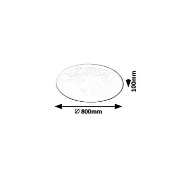 Plafoniera LED Rabalux 5447 Danny 6400lm 3000-6500K alb