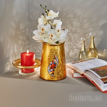 Vaza decorativa ANFORA HOME - Kolarz, Kiss Auriu, 16/20 - 1