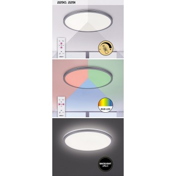 Plafoniera LED Rabalux 2290 Rasmus 2000lm 4000K argintiu