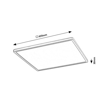 Plafoniera LED Rabalux 2291 Rasmus 2100lm 4000K argintiu