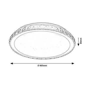Plafoniera LED Rabalux 2420 Cressida 1720lm 4000K crom