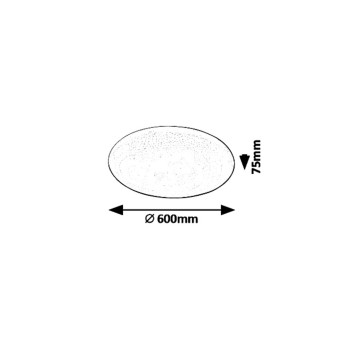 Plafoniera LED Rabalux 5446 Danny 4800lm 3000-6500K alb