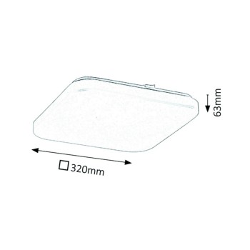 Plafoniera LED Rabalux 3344 Rob 2600lm 3000K alb