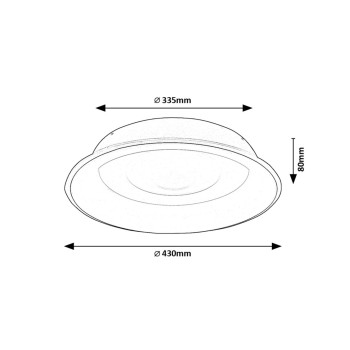 Plafoniera LED Rabalux 71047 Veller 2500lm 3000