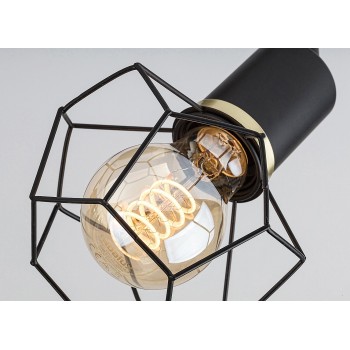 Plafoniera Rabalux 71067 Fran E27 3x MAX 40W negru mat