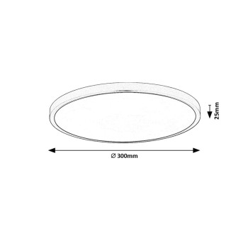 Plafoniera LED Rabalux 71073 Paulos 2230lm 4000K alb