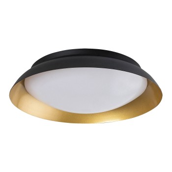 Plafoniera LED Rabalux 71187 Hafsa 1250lm 3000K negru/ auriu