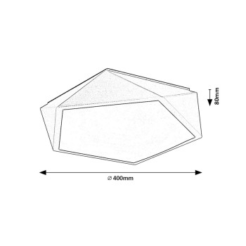 Plafoniera LED Rabalux 71251 Raffa 1000lm 3000K gri