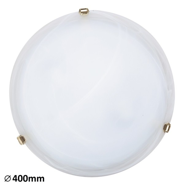 Plafoniera Rabalux 3301 Alabastro E27 2x MAX 60W geam alabastru alb