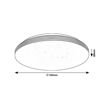 Plafoniera LED Rabalux 71179 Oscar2 1350lm 4000K alb
